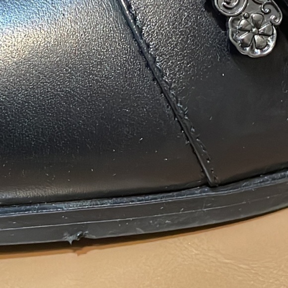 Nine West ankle Boots leather motorcycle black NWCarrillo shoe zip boot Sz 8M - Picture 10 of 16